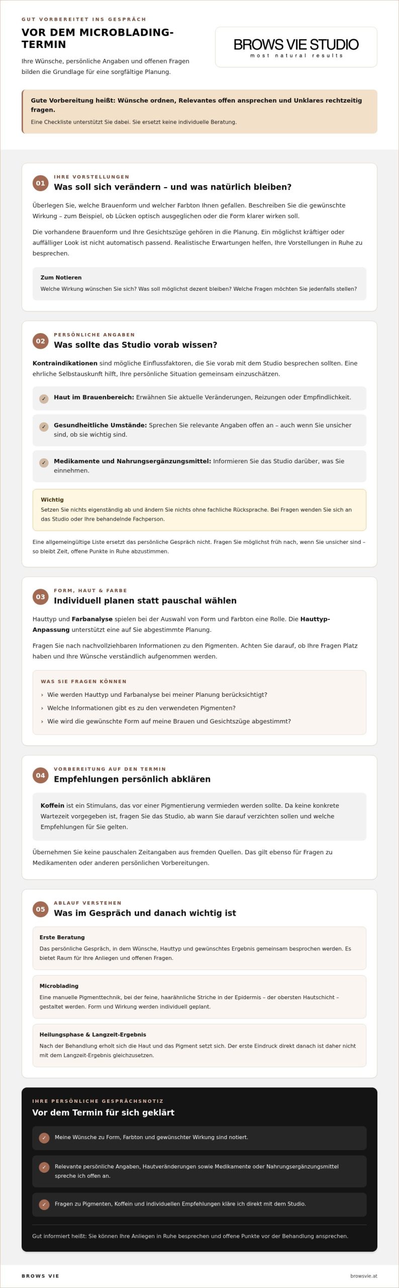 Was ist vor dem Microblading-Termin zu beachten? Ihre Checkliste
